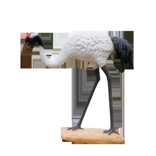 Outdoor Crane Ornament Garden Landscape Red-crowned Crane Model Water Pool Arrangement Landscape Simulation Crane Sculpture Courtyard Decoration