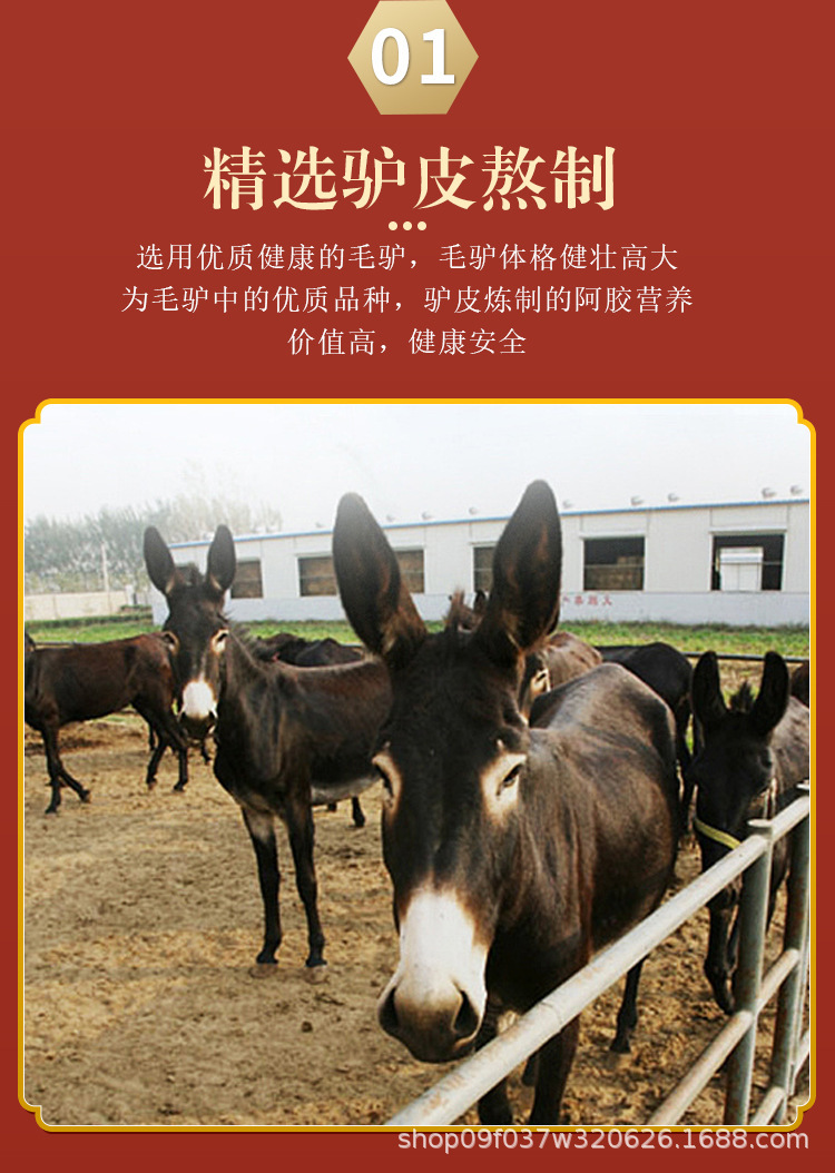 Ejiao Donkey-Hide Gelatin Block 250g Traditional TCM Nourishing Tonic specifications