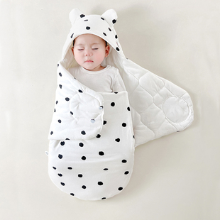 I Newborn Baby Quilt Summer Thin Spring & Fall Anti-Jump Sleeping Bag Newborn Baby Swaddle Pure Cotton Delivery Room Bag