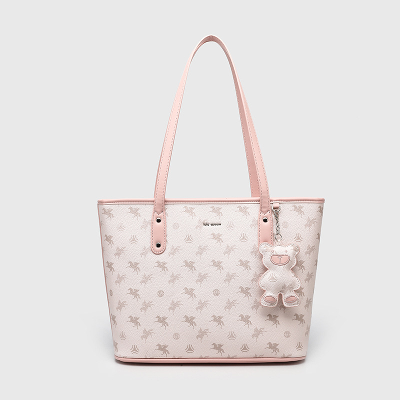 Lulu Queen Pegasus Tote Bag Holiday Gift Large Capacity Underarm Shaping Bag College Student Shoulder Commuting Bag