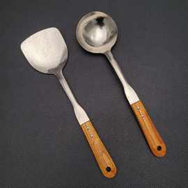 纯钛木柄厨具厨房锅铲耐高温炒菜勺子汤勺煎铲烹饪勺铲厨具套装