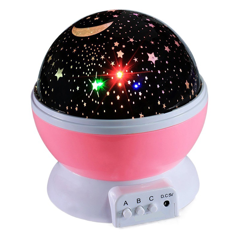 Lámpara proyectora de cielo estrellado LED regulable, luz nocturna creativa para dormitorio y ambiente