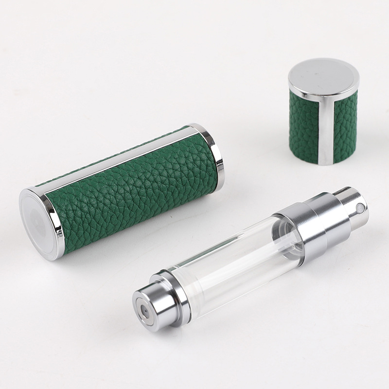 5ml磁吸款香水分装瓶底部充装玻璃内胆真皮高档奢华便携旅行空瓶