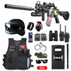 Toy gun, realistic set for boys, street clothing, equipment, traffic police