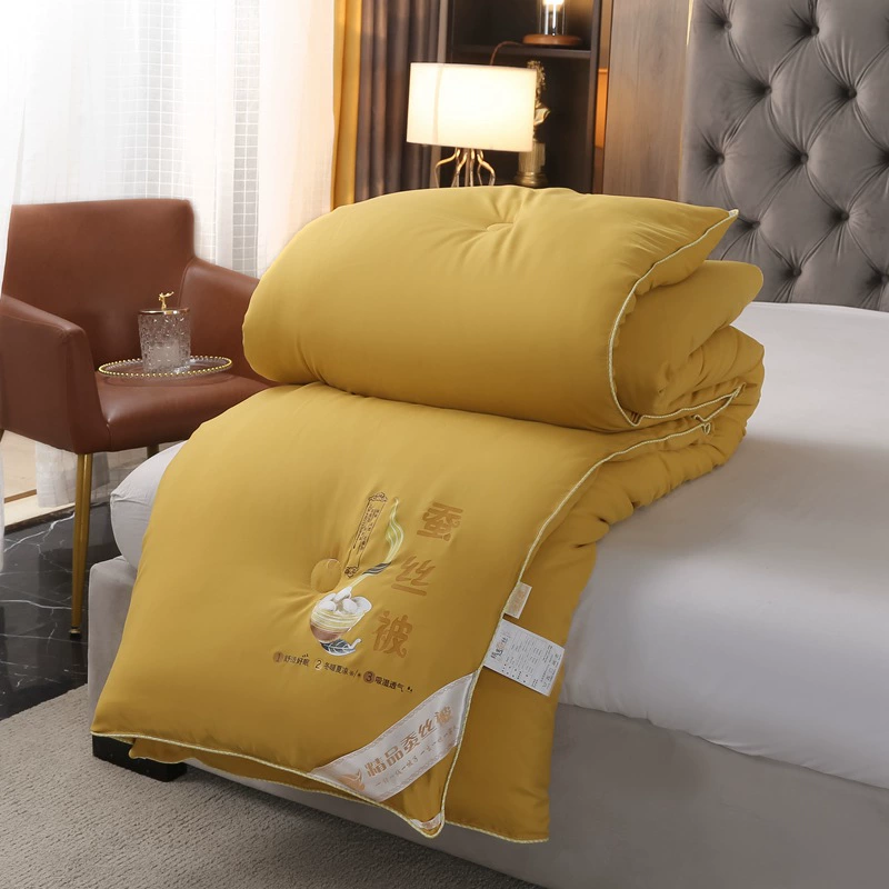 Зимнее одеяло из шелка тутового дерева Меркурий Home Textiles, утолщенное двойное одеяло, 150×200–220×240 см