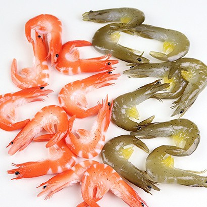 仿真虾 模型仿真食物食品 仿真菜假菜橱柜装饰品早教玩具PVC虾