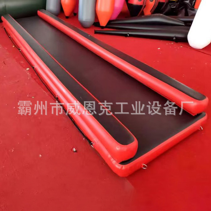 15min快速充气式浮桥4米水域救援浮桥500kg承重水面漂浮平台