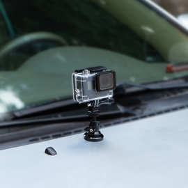 多功能汽车拍视频手机磁吸支架车载录像摄影gopro转接口磁吸底座
