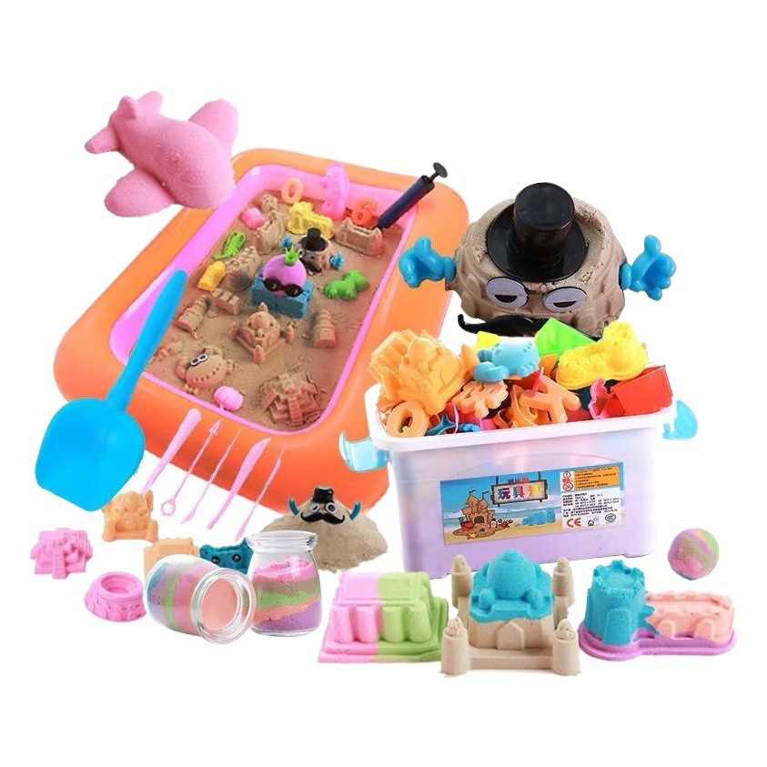 Espacio juguete arena traje niños y niñas plastilina arcilla de color protección del medio ambiente rompecabezas marte arena arcilla de arena de color