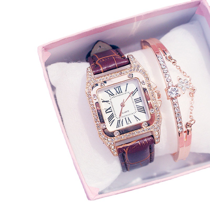 Nuevo reloj de moda para mujer Cubo de vino cinturón cuadrado reloj de mujer estudiante estilo coreano reloj casual image 5