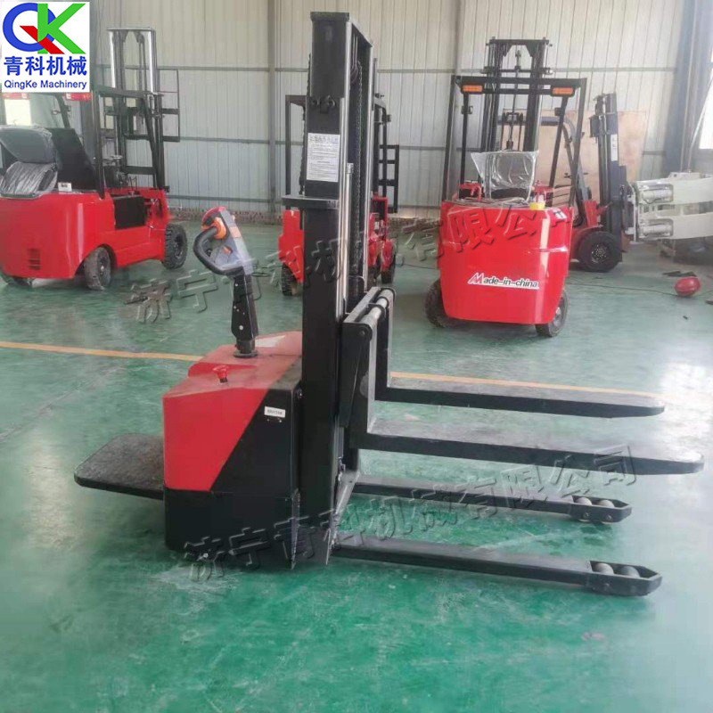 载重1吨2吨搬运车 C型钢视野门架手推式升高车 站架式托盘叉车