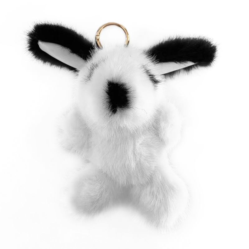 Imitación de piel de visón perro neto de red llavero cachorro muñeca bolso accesorios souvenirs muñeca muñeca lindo colgante