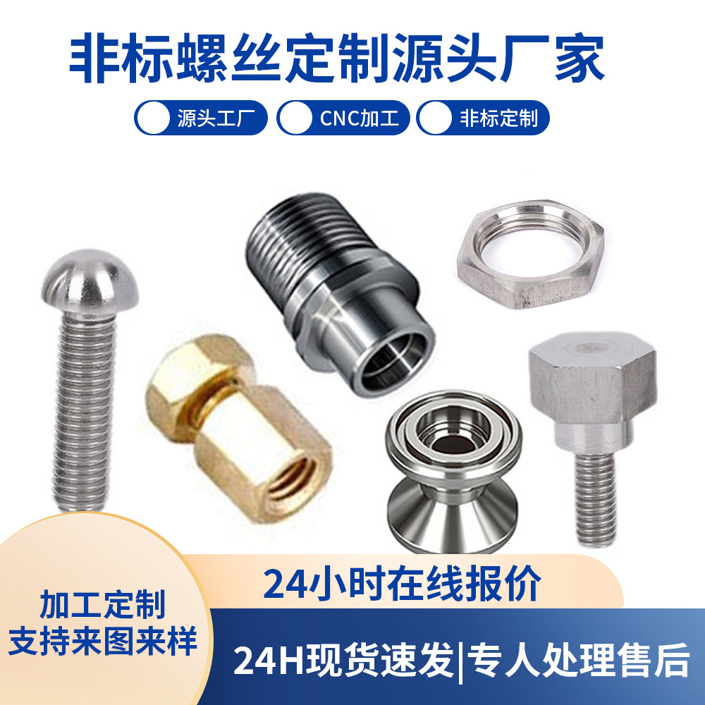 Customized 304 stainless steel non-standard screws. Customized CNC…