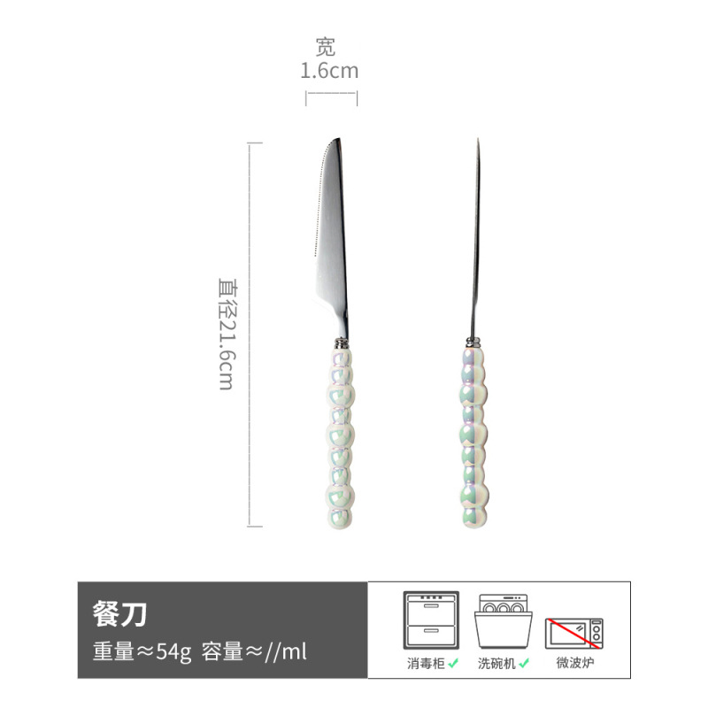 Cuchara de estilo simple retro Tenedor de acero inoxidable vajilla tenedor cuchara de postre cuchara de sopa cuchara de filete occidental tenedor cuchara al por mayor