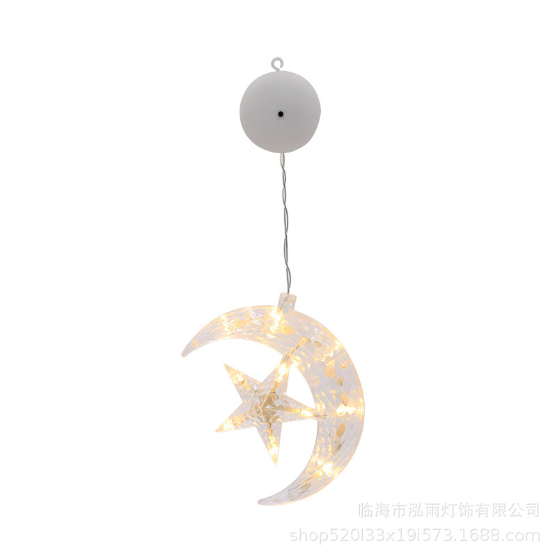 LED suction lamp Christmas decoration Star Lighting window lamp Creative holiday decoration scene layout color lamp wholesale 5