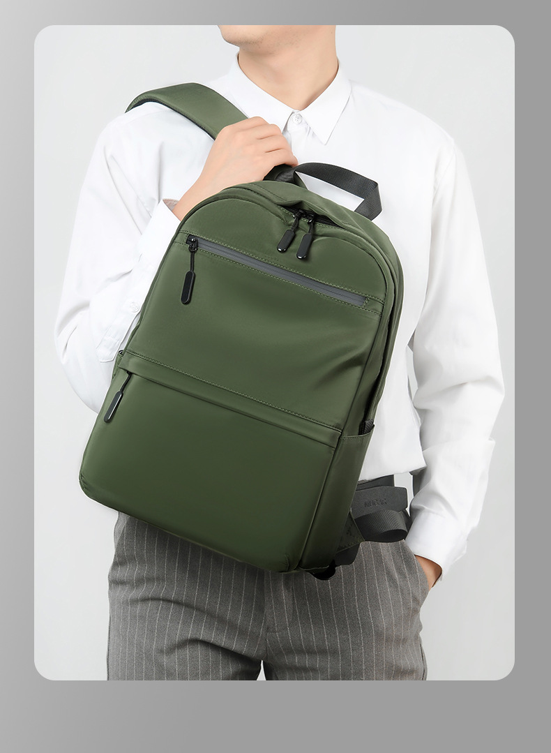 Customized New Men's Large-capacity Commuter Backpack, Versatile 14inch Unisex Logo School Bag For Middle High School,_desvips.com