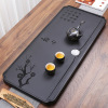 Block natural Black stone tea tray household modern Simplicity Chinese style Chahai natural Stone Tea Service Tray originality