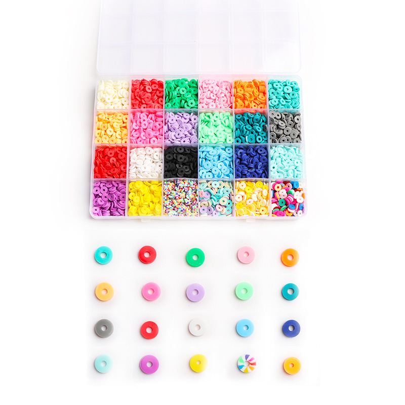 Jewelry Accessories Bohemian Soft Pottery Round Pieces Combination Set Beaded diy Material Jewelry Beaded Accessories