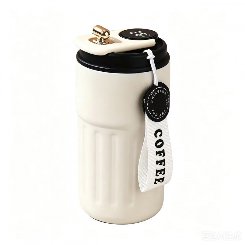 Taza de café blanco y negro 450ml