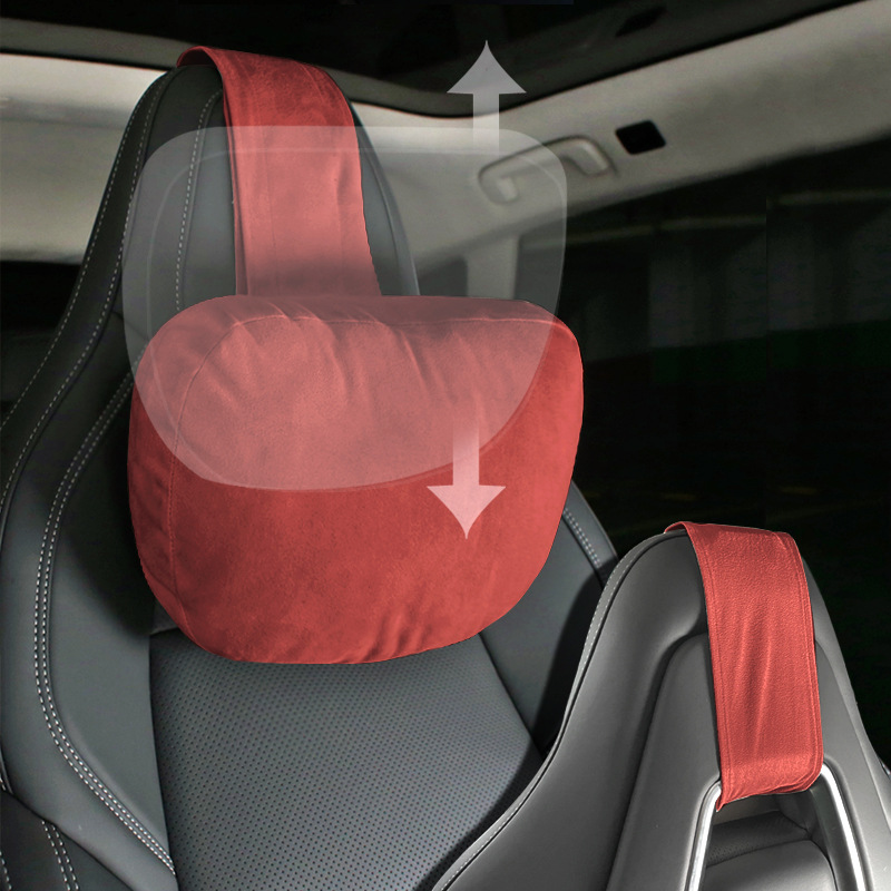 Suitable for Su7 Car Headrest Adjustable Polygon Byd All-In-One Sports Seat Double Buckle Double Strap Neck Protector