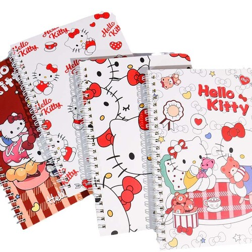 A5 hand-friendly coil notebook ins high-looking student diary KT cat notebook note line notebook wholesale