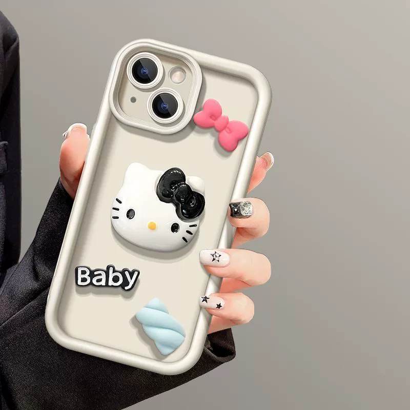 Подходит для Honor 300 чехол Cat ears Huawei Mate60 матовая кожа Nova13 pro трехмерная мультфильм