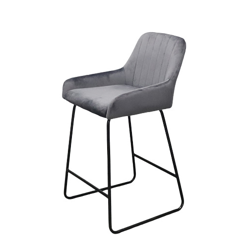 Sillas de bar de lujo nórdico, taburetes altos para el hogar, sillas de bar modernas y simples, sillas de respaldo red en la recepción.