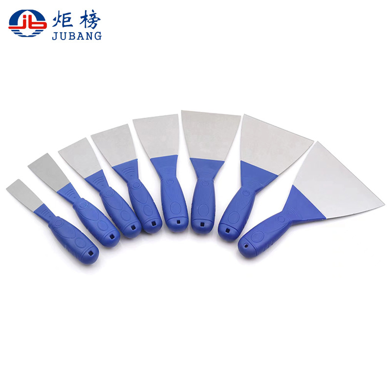 Gucratch Wang Scraper and Putty Knife Factory Direct Sale Juba New Anti-Slip Thick High-Carbon Steel Joint Compound Knife