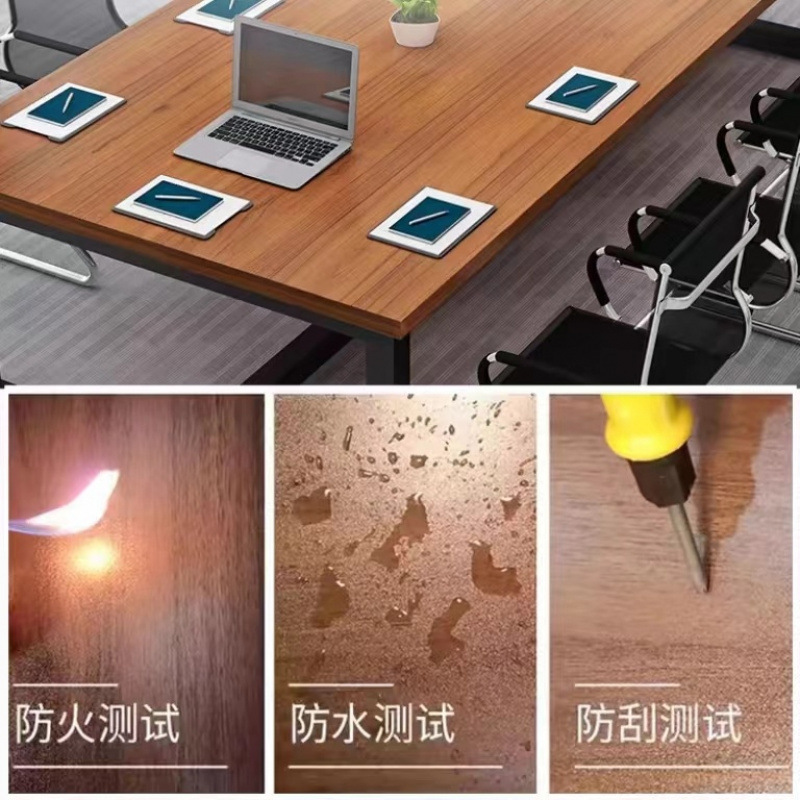 Mesa de conferencia Mesa rectangular Escritorio moderno simple Mesa de escritorio ejecutivo simple Mesa de negociación Mesa larga Mesa de entrenamiento