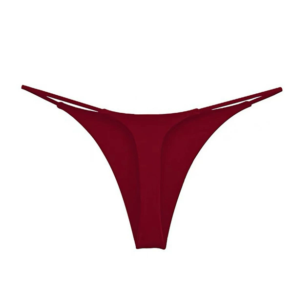 Wine red-thong
