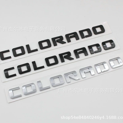 Suitable for Chevrolet Colorado Car Logo, Abs Pickup Truck Sticker, Door Sticker, Trunk Car Logo, Automobile