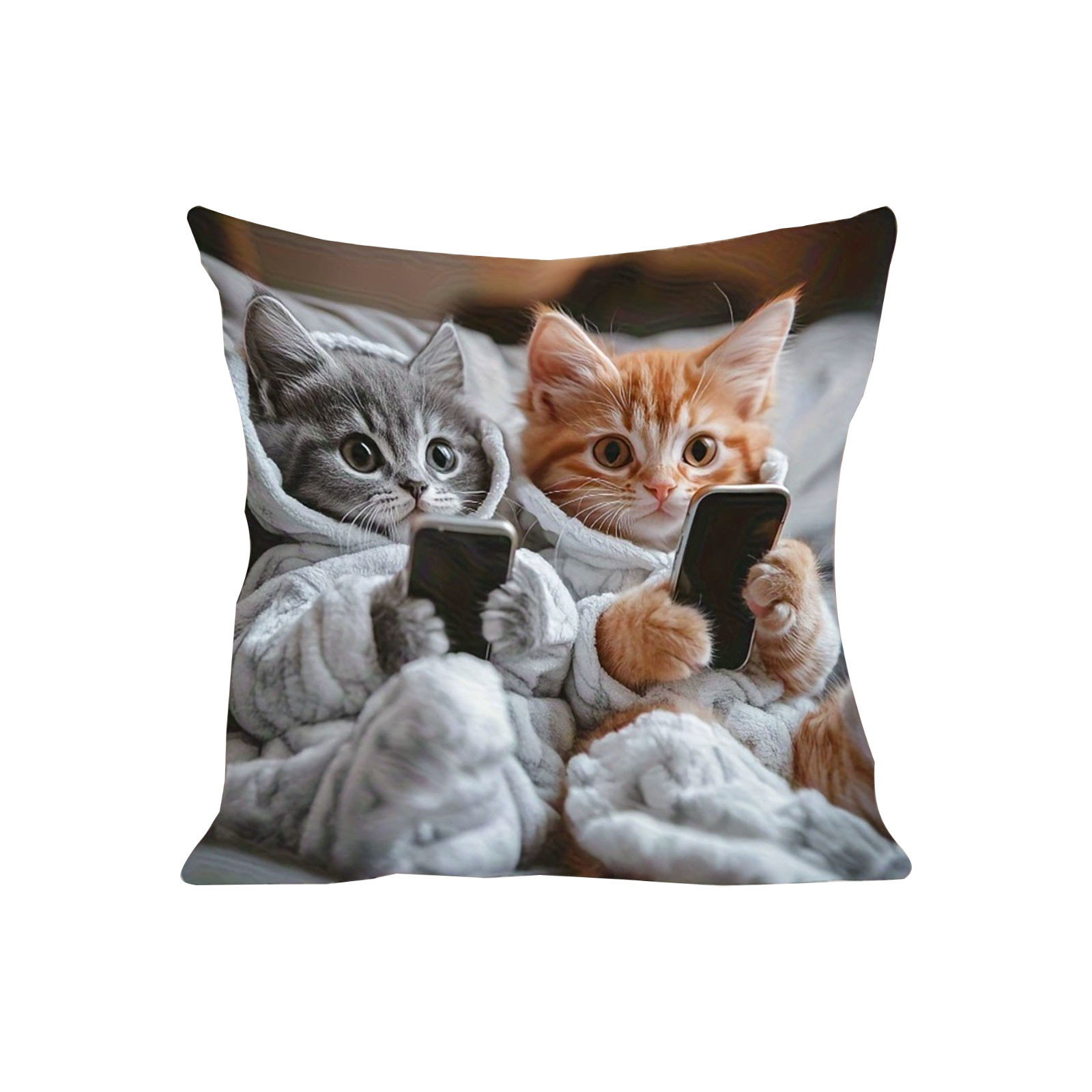 Explosiones transfronterizas bonitas y interesantes animales al aire libre impermeables almohada para jugar con teléfonos móviles para decorar la fiesta de gatos y gatos en la sala de estar sofá almohada