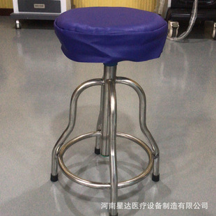 304 Stainless Steel Surgical Round Stool Hospital Operating Room Air Pressure Adjustable Surgical Stool School Laboratory Stool Factory