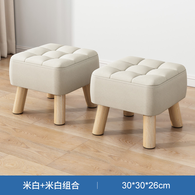 Pequeño taburete hogar pequeño taburete sala de estar sofá taburete simple paño enano taburete