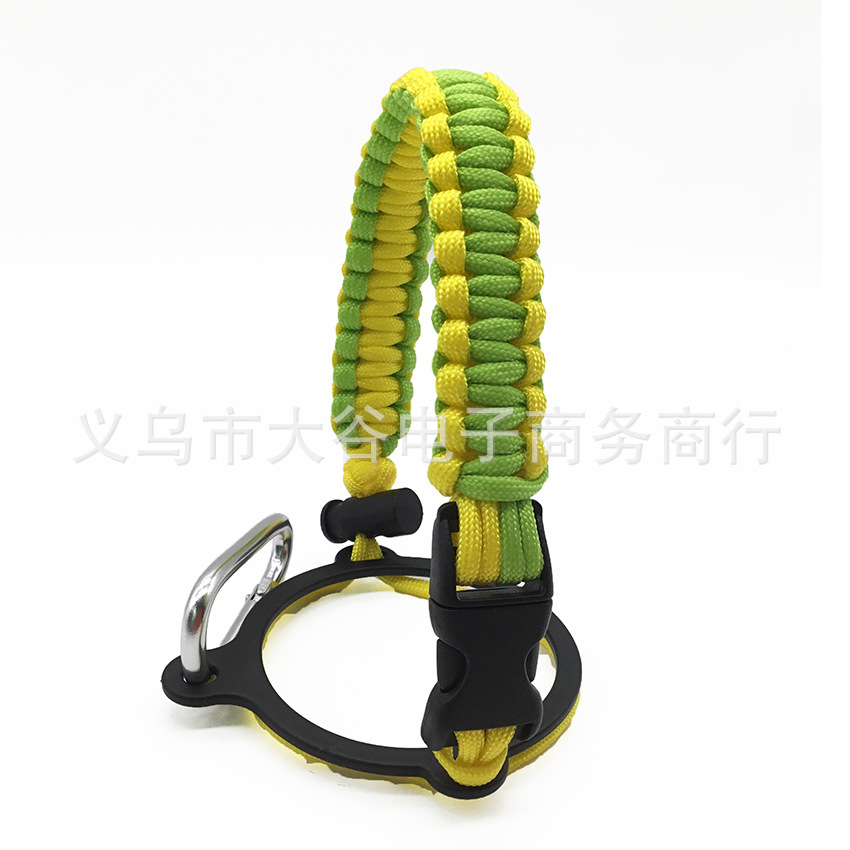 Amazon hidro frasco espacio olla llevar cuerda boca ancha taza de agua cuerda trenzada hervidor llevar cuerda portátil