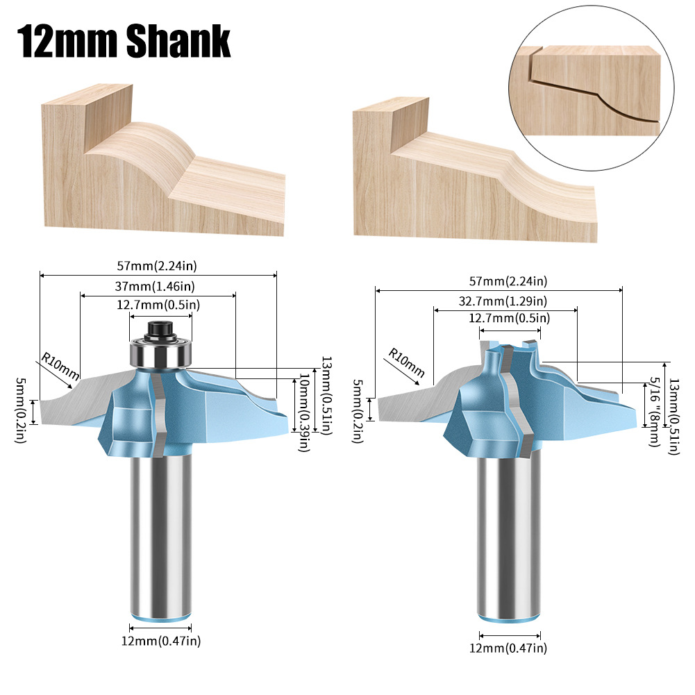 Cuchillo Xizango de tres filos de grado profesional para niños y madres, juego de cuchillos de línea, puertas y ventanas, marco Bogu, mortaja, fresa para carpintería, gabinete, puerta