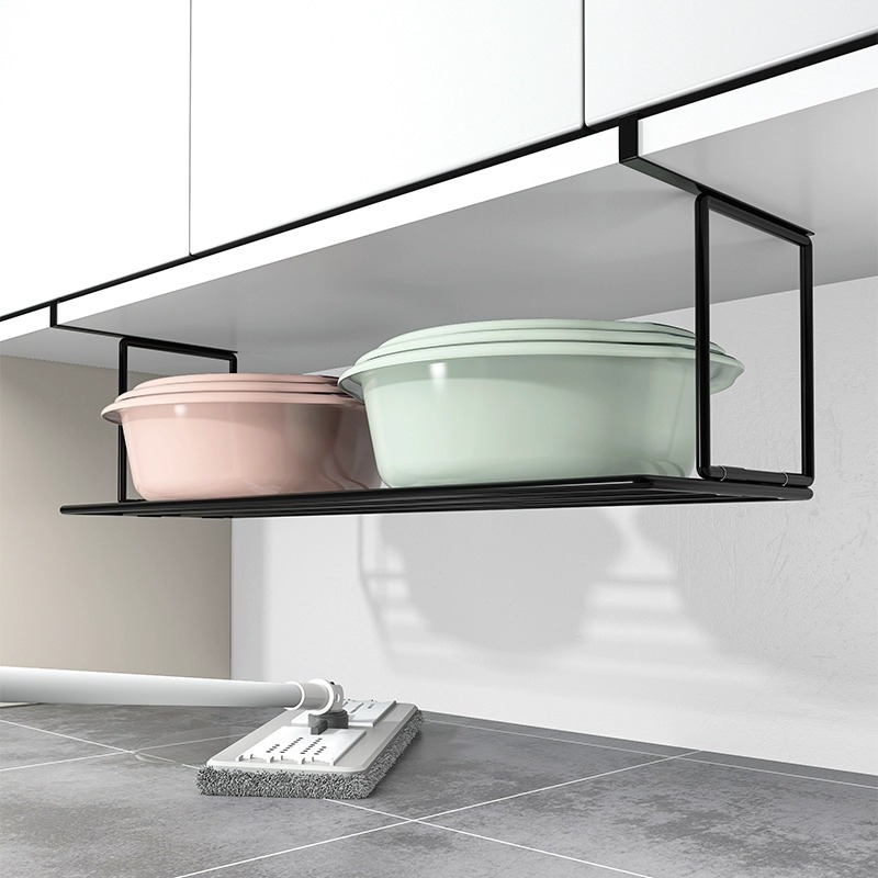 Soporte Colgante para Lavabo Plegable, Sin Perforación, de 1 Capa, para Baño