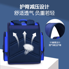 Children's School Bag for Students (Boys and Girls) Grades 1 to 6 Lightweight Space Saving New Ergonomic Back Support Large Capacity Dual Shoulder Backpack