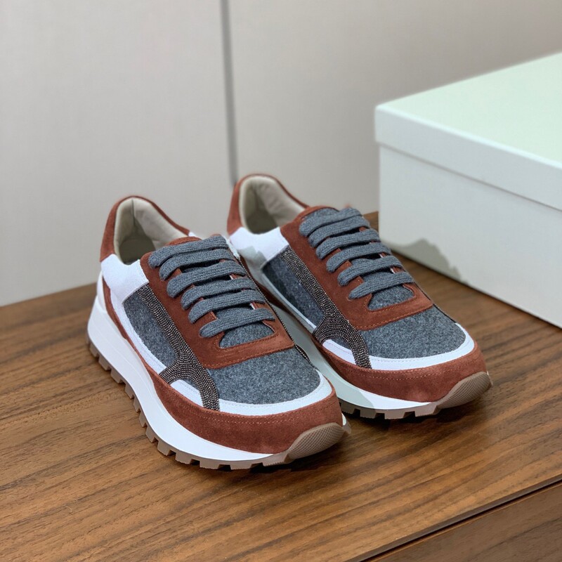 European and American Style Large Size Women's Beaded Leather Patchwork Color-Blocking Dad Sneakers Casual Shoes Sports Shoes Trendy Shoes High-Top