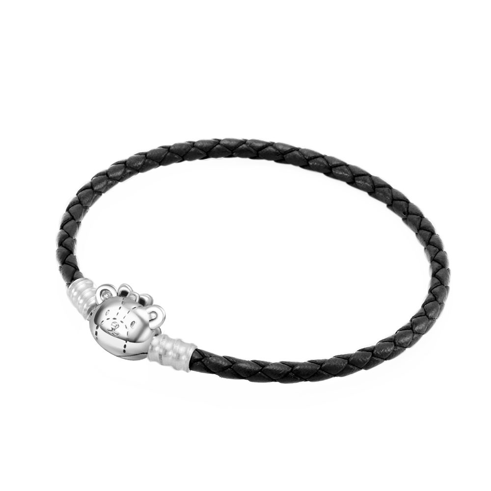 Pulsera de plata 925 con diseño de gato KT de Panjiapeng, estilo coreano, accesorios de joyería con diseño de oso vietnamita para mujer
