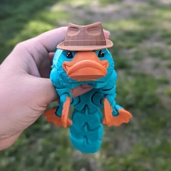 国境を越えた新しい 3D プリント関節式カモノハシ減圧装飾玩具