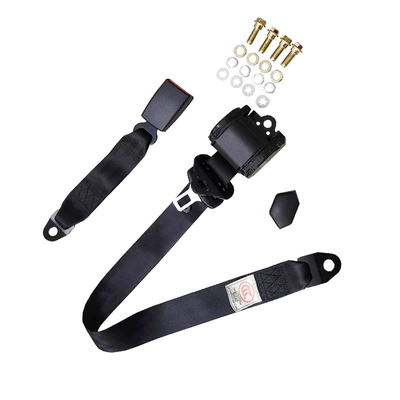 Belt X — Car seat belt - plastic-coated-k3-retractor-30cm-all-inclusive-webbing-base-4-complete-sets-of-inch-screws