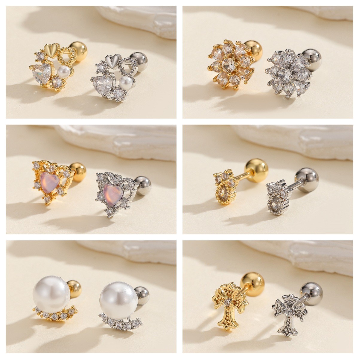 Labret stud lip piercing jewelry styling detail