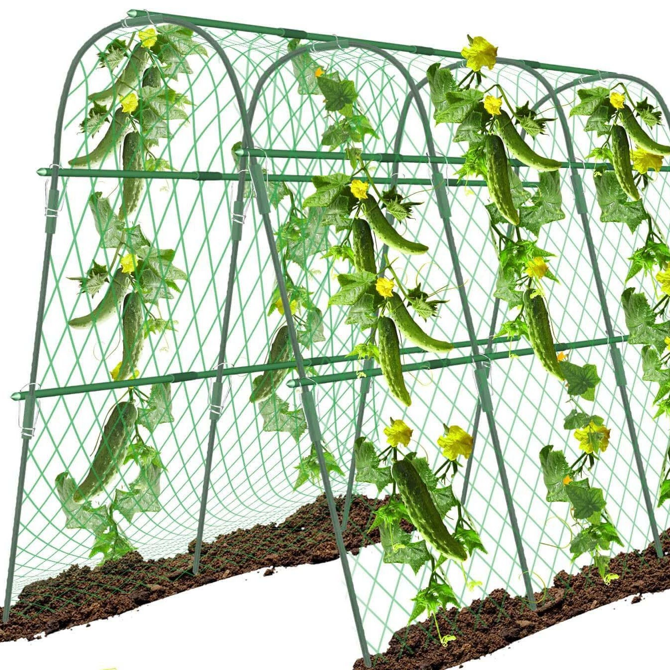 Наружная садовая арочная стойка Стеллаж для скалолазания с высоким огурцом Стеллаж для тыквы Стеллаж для скалолазания Домашняя стойка для защиты от насекомых Сетчатая стойка для дыни и фруктов