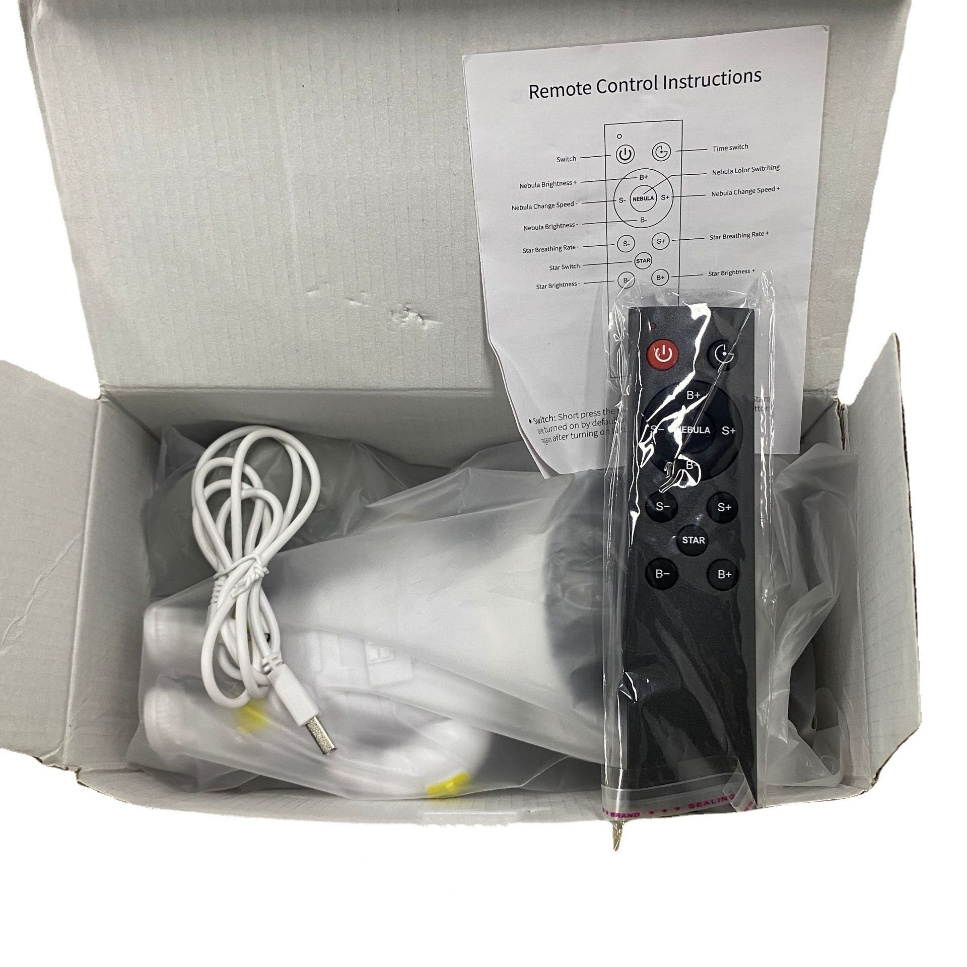 Astronauta estrella luz astronauta usb luz creativa de la noche lámpara de proyección láser estrellado regalo atmósfera lámpara