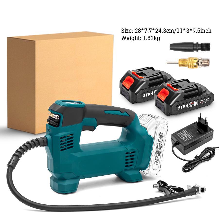 跨境数显车载无线充气泵便携式汽车智能轮胎打气泵自动充停外贸