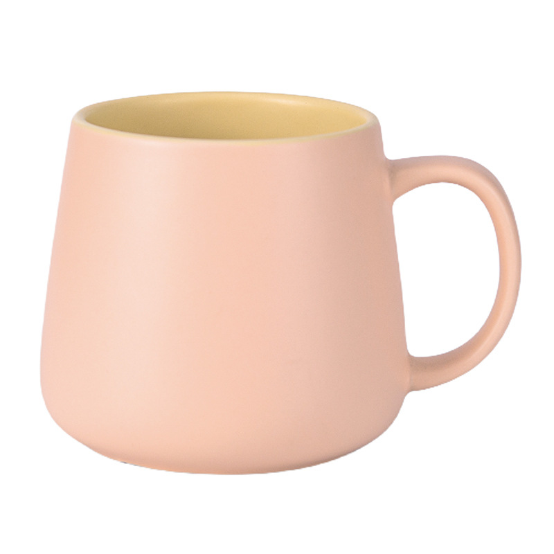 Transfronterizo de Amazon taza blanca taza de alto aspecto creativo Oficina taza de café pareja taza de agua Taza de cerámica