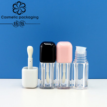 现货批发方形粗刷杆大刷头唇彩管空管6ml厚壁唇釉管化妆品包材