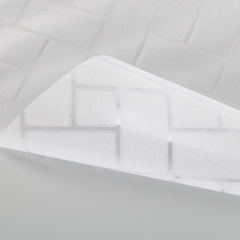 Glue-free electrostatic glass film for windows: translucent yet opaque, decorative, and available in colorful frosted designs.