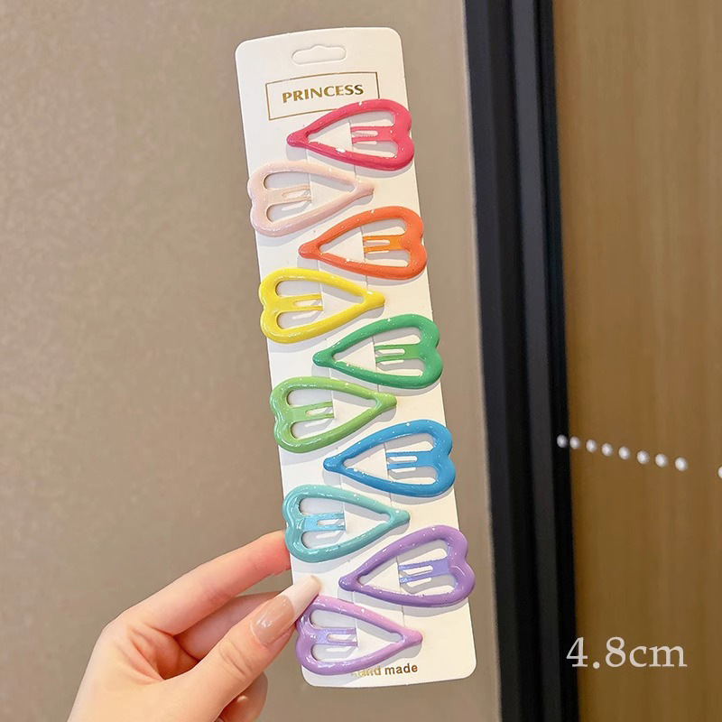 Pinza bb de color dopamina para niños cabello roto estrella de cinco puntas horquilla para niñas que no lastima el cabello, pinza para el cabello con flequillo para bebés, accesorios para el cabello lindos